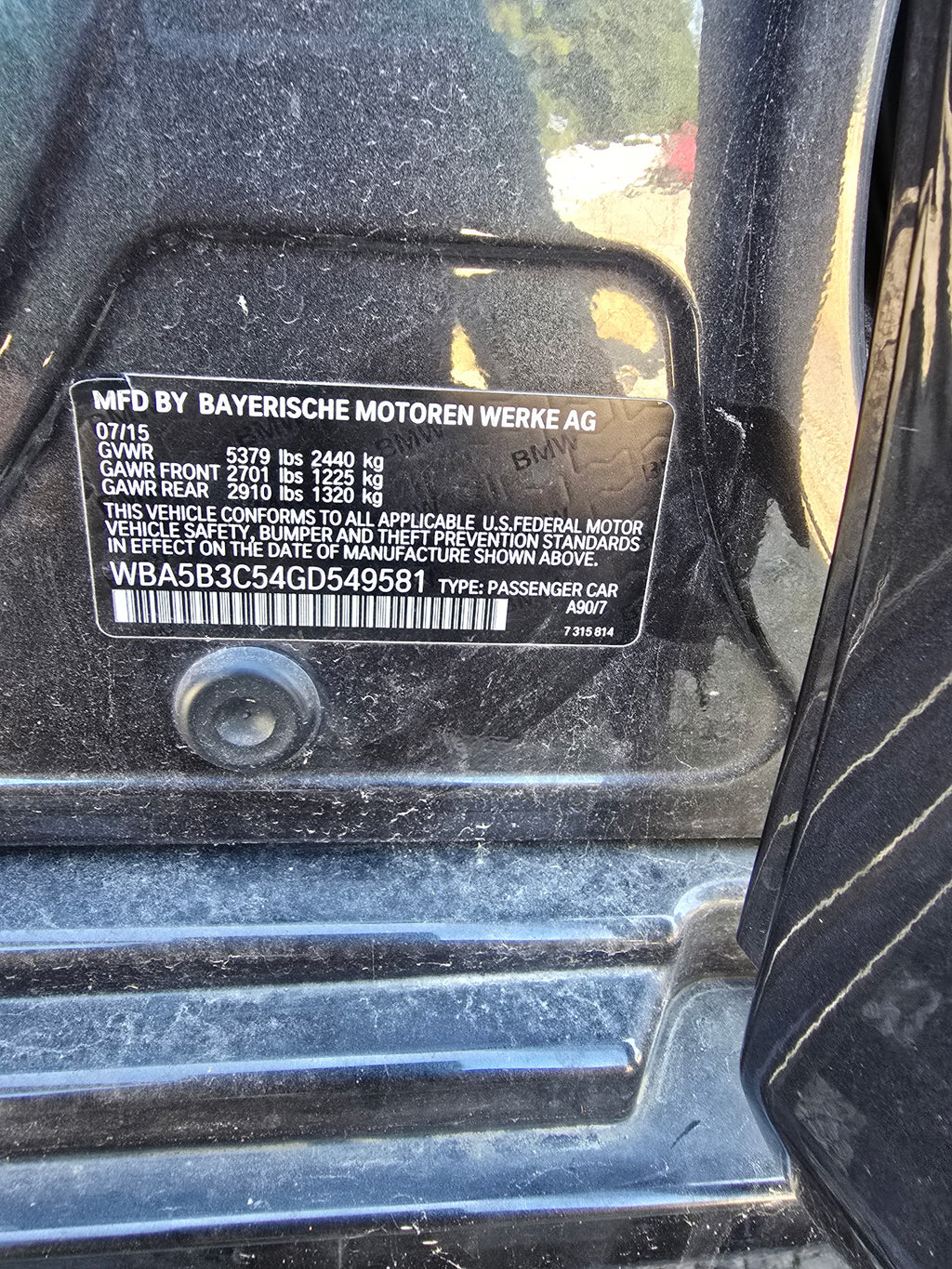 2016 BMW Black Parts